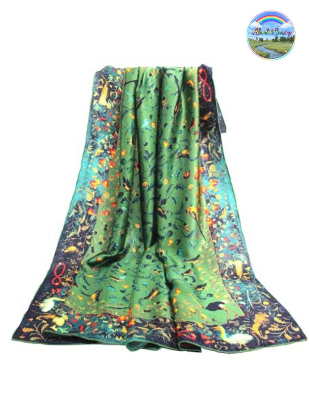 100% Mulberry Silk Scarf 43" Large Square Shawl Hair Wrap Gift Packed